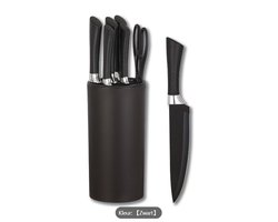 Keukenmes Set met Houder - Stijlvolle Roestvrijstalen Keukengereedschap & Accessoires - Professionele Snij- en Plakcollectie - Complementeert Uw Keukenapparatuur en Accessoires