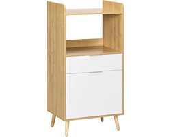 Keukenmeubel voor magnetron met opbergruimte in Scandinavische stijl