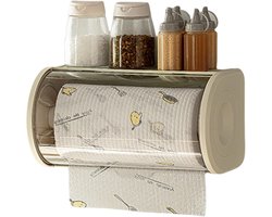 Keukenpapierhouder - Servethouder - Keuken organiseren - Stof- en waterdicht - 26 cm - Abrikoos