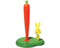 Keukenrolhouder haas&wortel, thermoplastische hars, groen