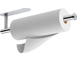Keukenrolhouder Hangend Edelstaal Zilver - Papieren Handdoekenrek - Rollenhouder - Houder