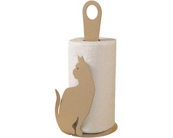 Keukenrolhouder met Katten Design in Beige