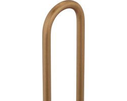keukenrolhouder staand - 30,5 x 13 x 13 cm - beukenhout - vierkant - natuur -goud