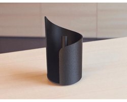 Keukenrolhouder – Staand – Modern Design – Zwart - Keukenpapier houder