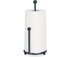 Keukenrolhouder staand rolhouder vintage rustieke landhuisstijl gietijzer hoogte 33 cm groen - decoratief praktisch