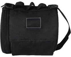 Keukenrollen Houder - Papier Dispenser - Outdoor Gebruik - Waterdichte Stof - 24x22 cm - Zwart