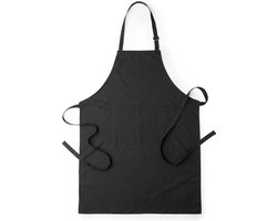 Keukenschort - Schorten - Keuken - Keukentextiel - Mannen - Vrouwen - zwart