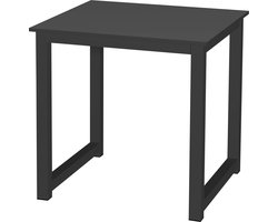 Keukentafel - bureau tafel - 75 cm x 75 cm - zwart