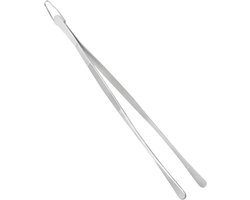 Keukentang Koken - Grijptang Gereedschap - Eten Bereiden - Precisie Grip Controle - 30.2 cm - Zilver