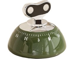 Keukentimer - 1 stuk - Matcha Groen - Magnetisch-Digitale Timer - Timer countdown - Aftellen tot 60 minuten - Geschikt voor koken/kantoortaken en studeren