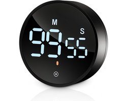 Keukentimer magnetische timer digitaal, magnetische timer voor koken,Draai naar de tijd, digitale timer en stopwatch