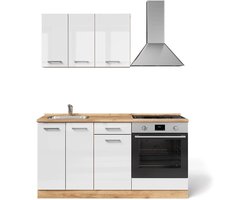 Keukenunit Enkele R-Line - Modulaire Keuken - Koken en Opbergen - Inclusief Ovenkast - 160 cm Breed