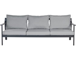 KIATO - Tuinbank 3-zits - Donkergrijs - Aluminium