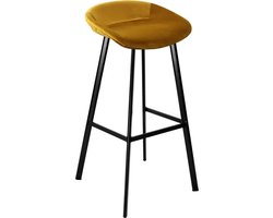 Kick barkruk Finn hoog - Velvet Goud
