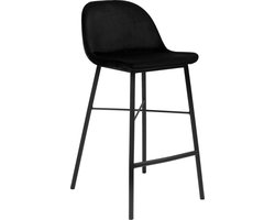 Kick barkruk JEFF - Velvet Zwart