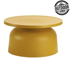 Kick bijzettafel Elio - geel OUTDOOR