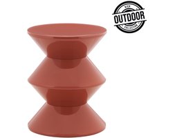 Kick bijzettafel Lotus - rood OUTDOOR