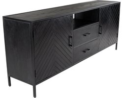 Kick Dressoir Hugo hoog - Zwart