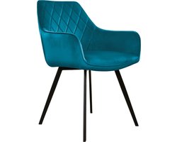 Kick Eetkamerstoel Karl Velvet - Blauw