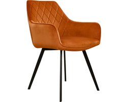 Kick Eetkamerstoel Karl Velvet - Oranje