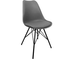 Kick Kuipstoel Metal Luuk - Donker Grijs