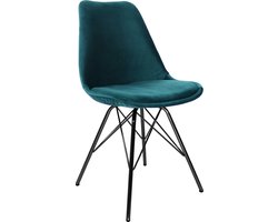 Kick kuipstoel Velvet - Blauw