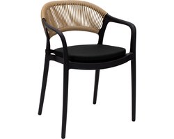 Kick tuinstoel Coco - zwart/beige