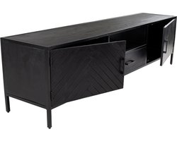Kick TV Dressoir Hugo laag - Zwart