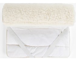 KiCo Label matras topper 100% merino wol 50x90cm voor co-sleeper