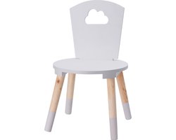 KidCollection Kinderstoeltje - 32 x 32 x 50 cm - Wit