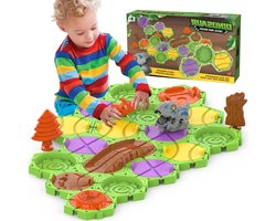 Kiddel Dinosaurus Puzzel Bouwset – Educatief Montessori Speelgoed met 2 Dinosaurussen – Kinderspeelgoed voor Jongens & Meisjes vanaf 3 Jaar