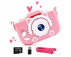 Kiddl Kindercamera – Digitale Camera voor Kinderen – 32GB SD-kaart – Selfiecamera – Foto & Video – Nederlands Menu
