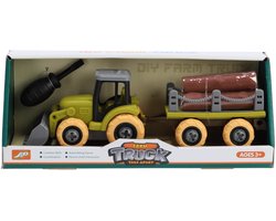 KiddyGo speelgoed tractor met aanhanger - boerderij speelgoed set.