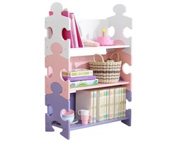 KidKraft Boekenkast Puzzel - pastelkleurig