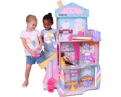 KidKraft Snoepkasteel Poppenhuis - Speelhuis - Speelkasteel voor Kinderen - Speelgoed - Poppen Speelgoed - Speelset - Snoephuis