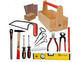 Kids At Work Gereedschapsset Junior Hout/staal 16-delig