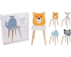 Kids Collection- stoeltje-dierenstoeltje-hout- beer- wit-kinderkamer