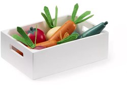 Kid's Concept speelgoed boodschappen groente in houten kist