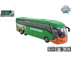 Kids Globe Bus Die Cast met Licht en Geluid, 18,5cm