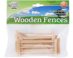 Kids Globe Houten Hekken 1:32, 6st.