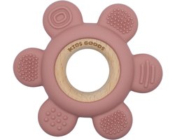 Kids Goods – Siliconen Bijtring Baby – Roze - BPA-vrij –Veilig Kauwspeelgoed – Vaatwasserbestendig