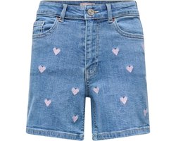 Kids Only Juicy Heart Denim Short Meisjes - Maat 158