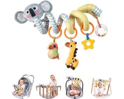 Kids Spiraal Kinderwagen Speelgoed voor Baby's 0-12 Maanden, Baby Autostoel Wandelwagen Zacht Opknoping Speelgoed Zintuiglijk Vroeg Onderwijs Wieg Kinderwagen