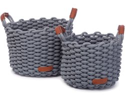 KidsDepot - 2-delige - Mandenset - Korbo - M - katoen - mistkleurig
