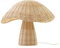 KidsDepot Boletus Tafellamp D40,5x34cm - Naturel rotan - E27
