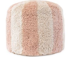 Kidsdepot Circus poef pink - Dia 45cm H 39 CM