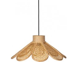 KidsDepot Hanglamp - Flore - Natural - Rotan - Bloemvorm