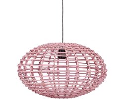 Kidsdepot hanglamp Pumpkin rotan Pink