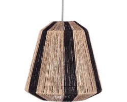 KidsDepot Hanglamp Ven - Rotan - Zwart-Naturel