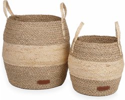 KidsDepot Kezia Mand Set van 2 Stuks - Natural